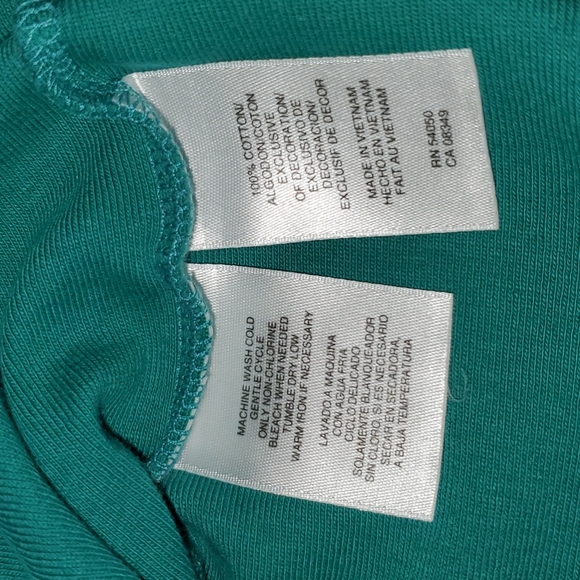 JONES New York signature long sleeve T Green size Large - Picture 4 of 5